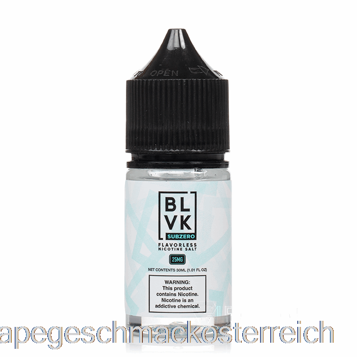 Sub Zero – Blvk-Salze – 30 Ml, 25 Mg Vape-Geschmack